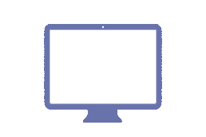Illustration of a television screen or computer monitor