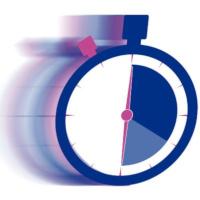 Illustration of a blurry stopwatch