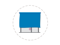 Icon: Shade pulled down on window