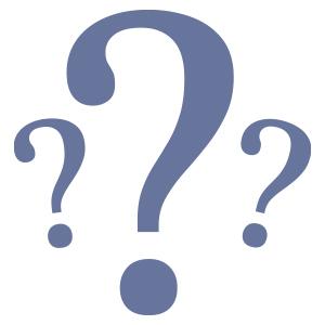 Illustration showing three question marks